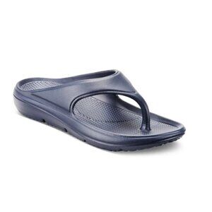 Club Room Remy Thong Sandals Mens Navy Slip On Casual Beach Size 9
